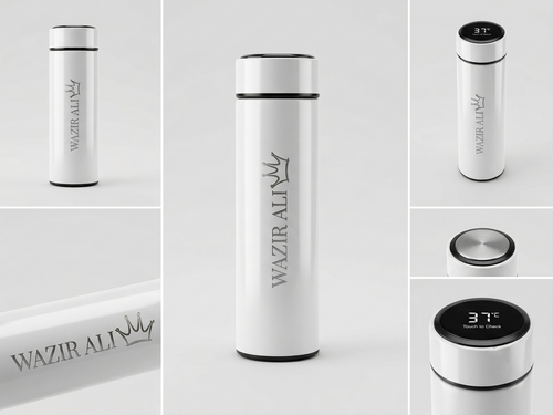 Custom Name Stainless Steel Smart Water Bottle with LED Temperature Display